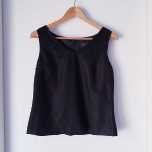 Laura Scott black sleeveless top size 10